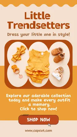 Fashion Little Baby Product Display