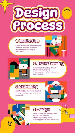 Non-Marketing Infographic Design Pink Illustration