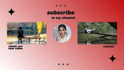 Youtube endscreeen red template