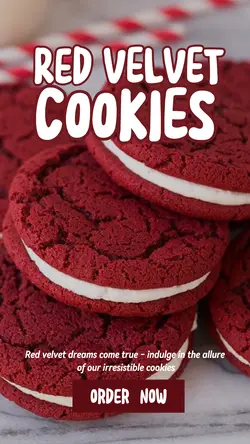 Food and Beverage - Instagram Red Velvet Cookies - Instagram Story