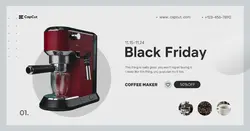 Electronic recommendation coffee maker minimalist