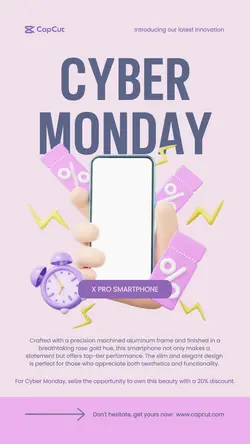 Cyber Monday Sale Tiktok Post