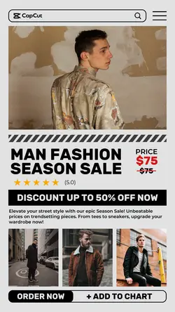 Man Fashion Collection Season Sale 4 Multi-product Image