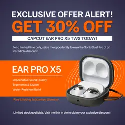 Electronic Wireless Earbuds Instagram Post