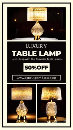 Household & Luxury Table Lamp Promotion