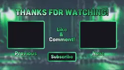 Non Marketing Youtube Endscreen Gradient Green