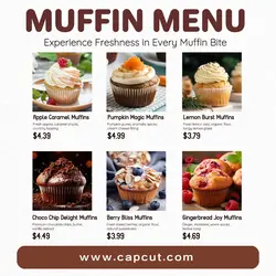 Muffin Menu Instagram Post