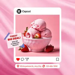 ice cream big deal insgatram post