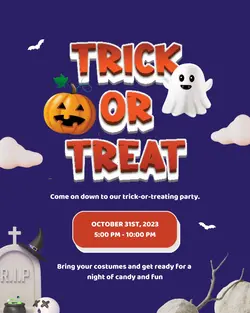 Halloween Trick Or Treat Instagram Post