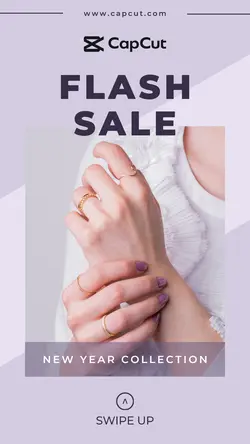 New Year Purple Design Promotion Instagram Story