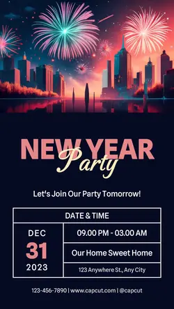 Other Industries New Years Party Instagram Story