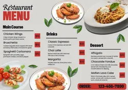 Restaurant Menu