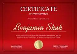 Non-marketing Education - Certificate Gold Modern