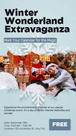 Winter Extravaganza Event Instagram Story
