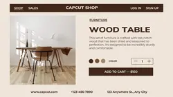 Furniture Table Display Product Twitter Post