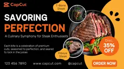 Food Steak Promotion Facebook Ad