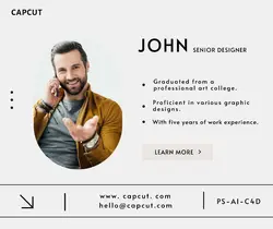 Business personal contact card display minimalist