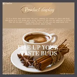Foods & Beverage coffee feedback Overall display