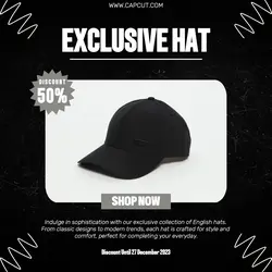 Fashion Hat Promotion Instagram post