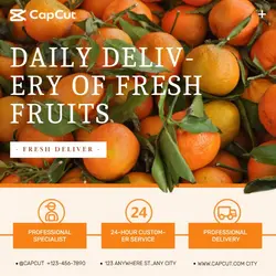 Foods & Beverage Orange Branding Minimalist