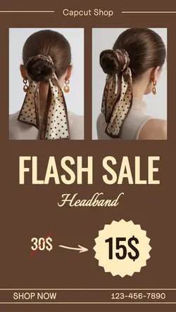 Fashion Headband Promotions Instagram Story