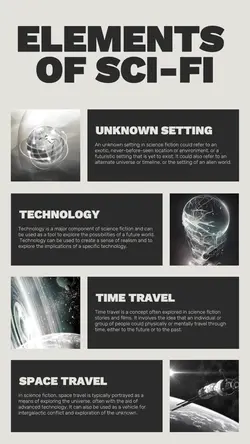 Non-marketing Science Fiction Educational Black Minimalist