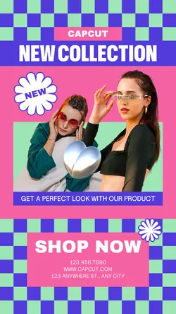 Y2K Fashion New Collection Instagram Story Post
