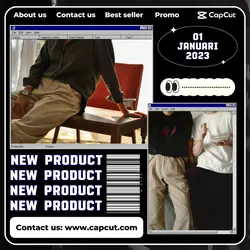 Fashion New Product Man Urban Cloth Display Instagram feed