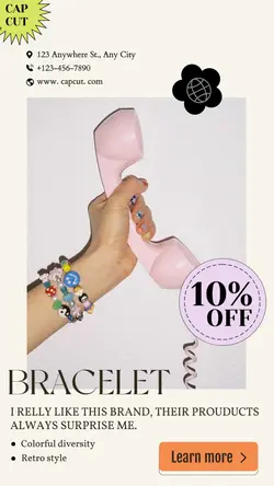 Jewelry colorful bracelet promotion lively style