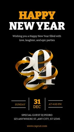 Happy Newyear Instagram Story