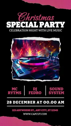 Christmas Special Party Instagram Story