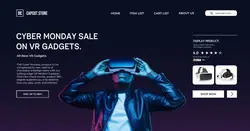 Cyber Monday VR Gadget Sale Facebook Ad