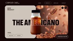 BANNER FACEBOOK CAFE COFFEE BROWN