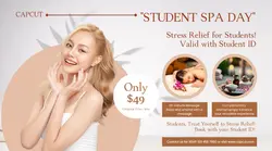 Personal Care Salon Promotion student facebook ad