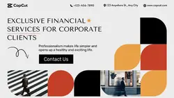 Finance financial management publicity simple