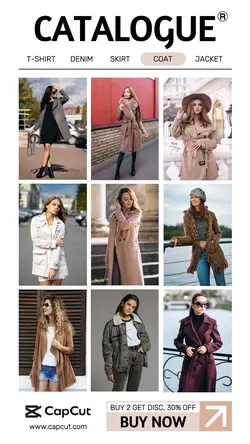 Fashion Woman's Product Display Catalogue Discount