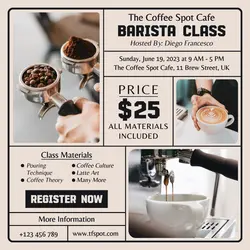 Other Industry Barista Class Instagram Post