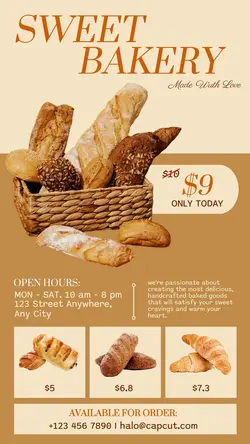 Food Sweet Bakery Promo Instagram Story
