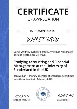 Education Certificate Display Minimalist