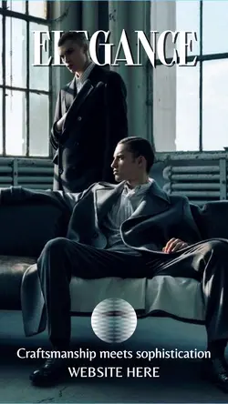 Suit Magazine Cover Elegance