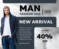 Man Fashion Sale facebook Post