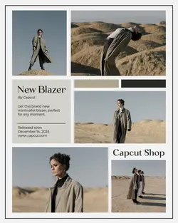 Fashion New Blazer Promotion Instagram Post