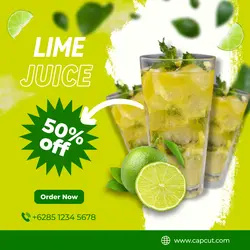 Lime Juice Instagram Post