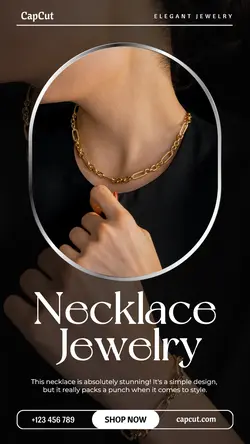 Necklace Jewelry Product Display