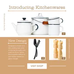 Household Kitchenware Promo Instagram Post