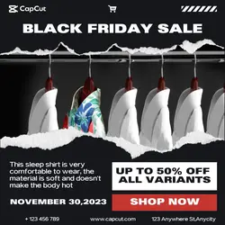 Black Friday Sale Shirts Instagram Story