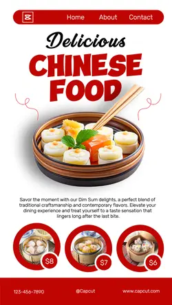 Chinese Food Promotion Instagram Story