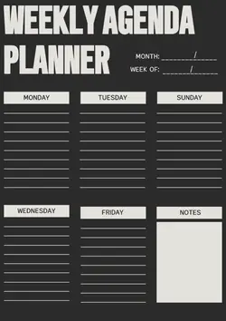 Non-marketing Planner & Schedule Minimalist