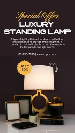 Furniture Chandelier Sale Instagram Story