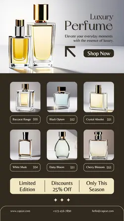 Luxury Perfume Beauty Promotion Instagram Story